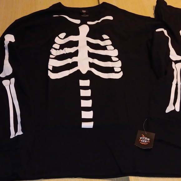 Mens pj's size 3xl tall Skelton in black and white 100% cotton - Picture 1 of 6